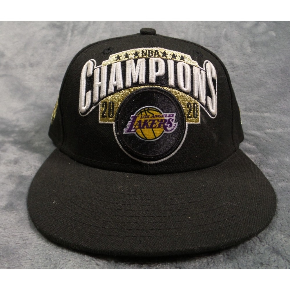 Los Angeles Lakers Hat Black Youth New Era 9FIFTY 2020 NBA Champion Snapback